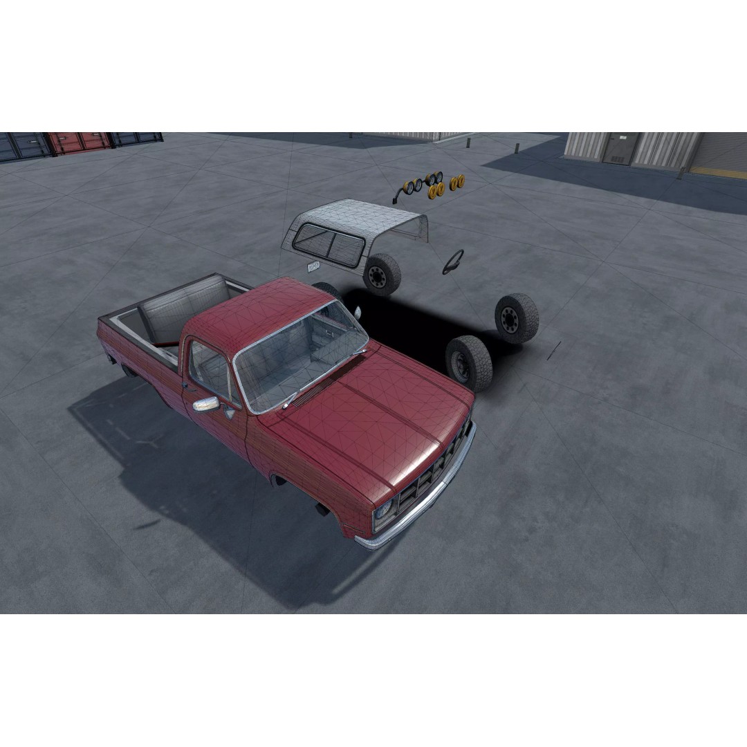 Offroad Car 3D Model – Low Poly Game Asset, Unity, FBX, OBJ - View 22
