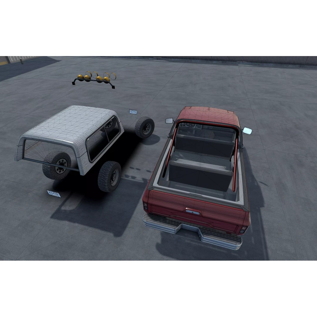 Offroad Car 3D Model – Low Poly Game Asset, Unity, FBX, OBJ - View 24