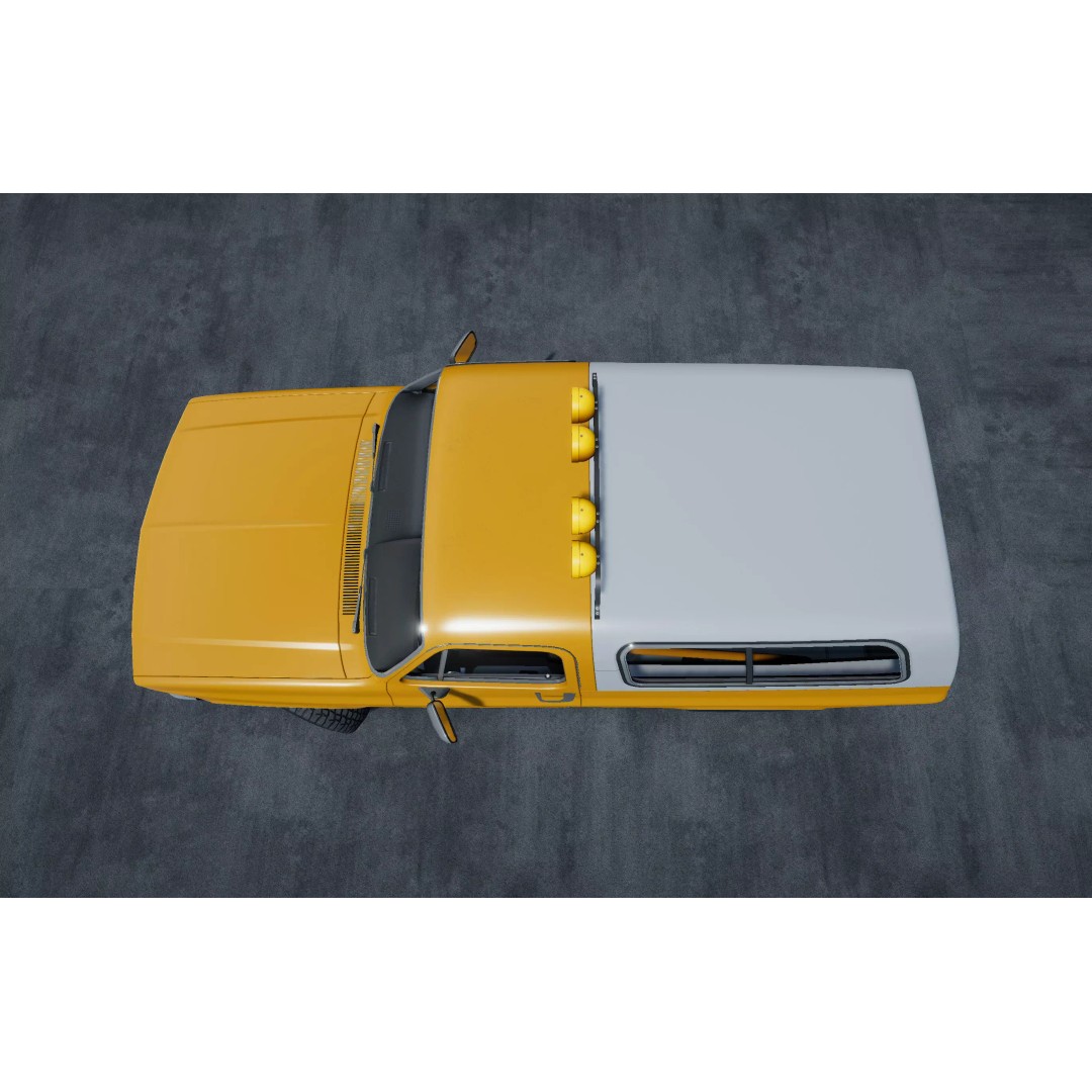 Offroad Car 3D Model – Low Poly Game Asset, Unity, FBX, OBJ - View 5