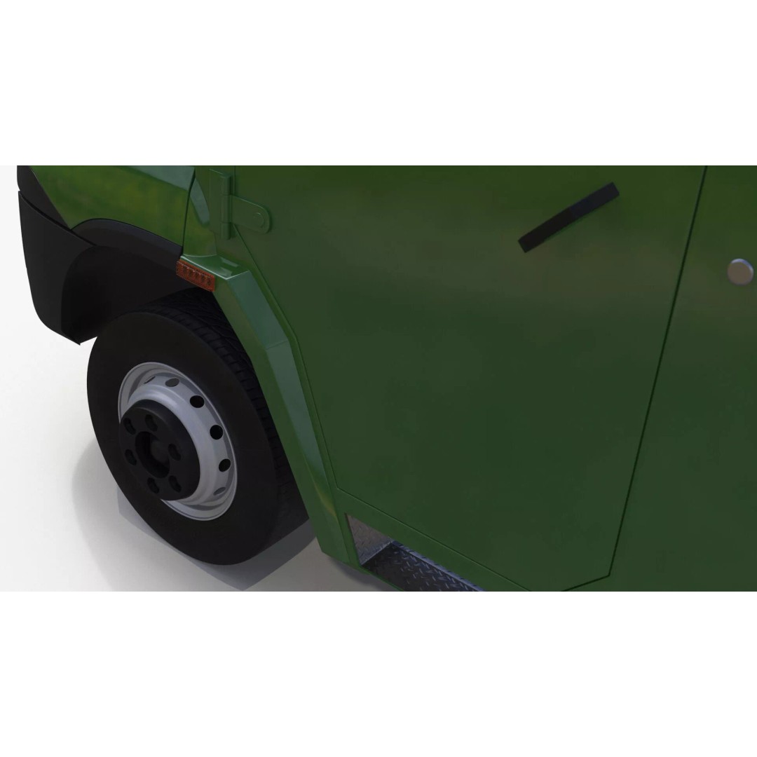 Armored Vehicle 3D Model – Simplified Military Transport, FBX, PBR - View 15