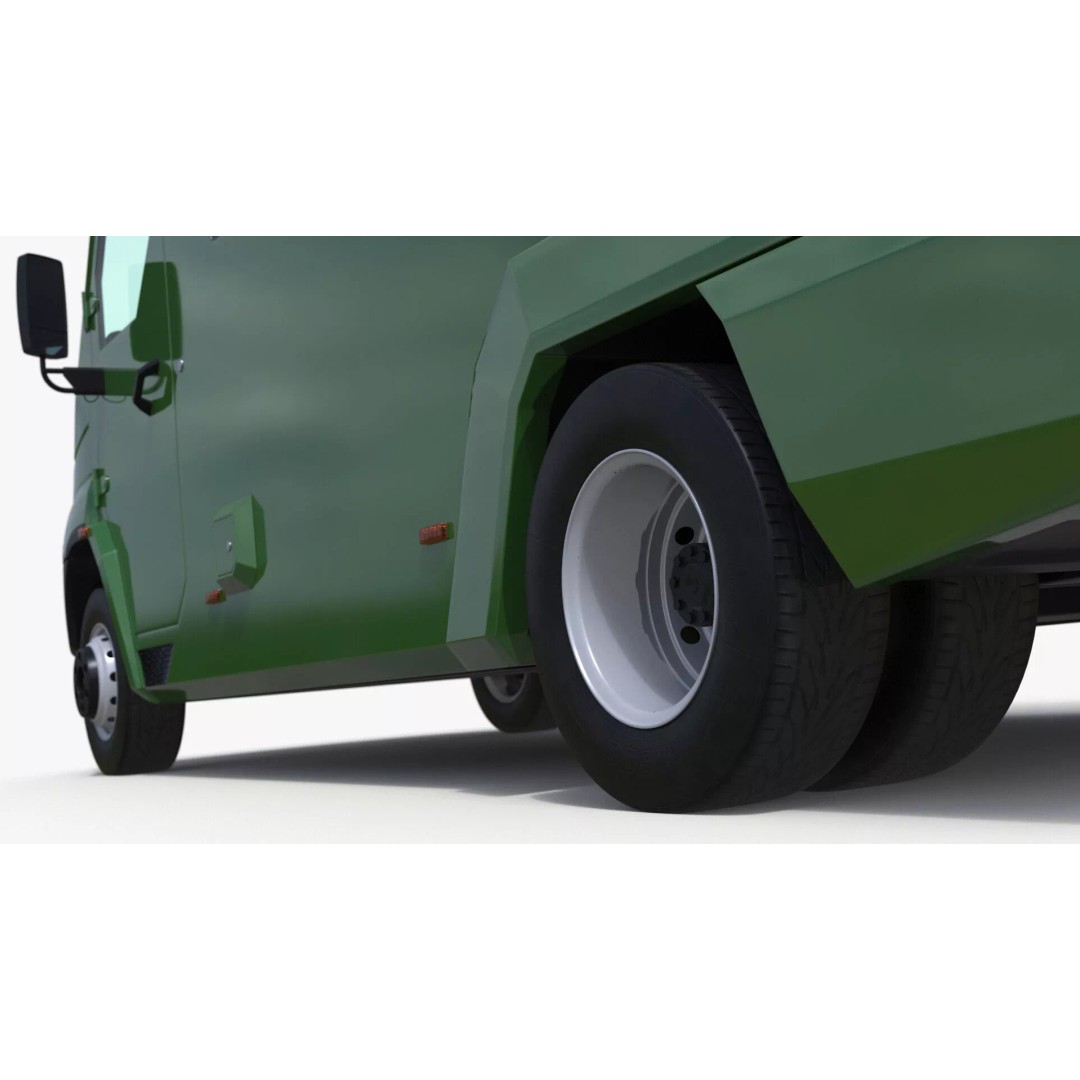 Armored Vehicle 3D Model – Simplified Military Transport, FBX, PBR - View 18