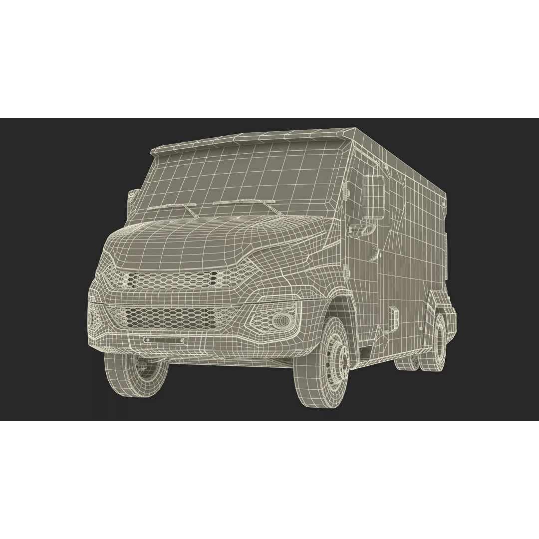 Armored Vehicle 3D Model – Simplified Military Transport, FBX, PBR - View 42