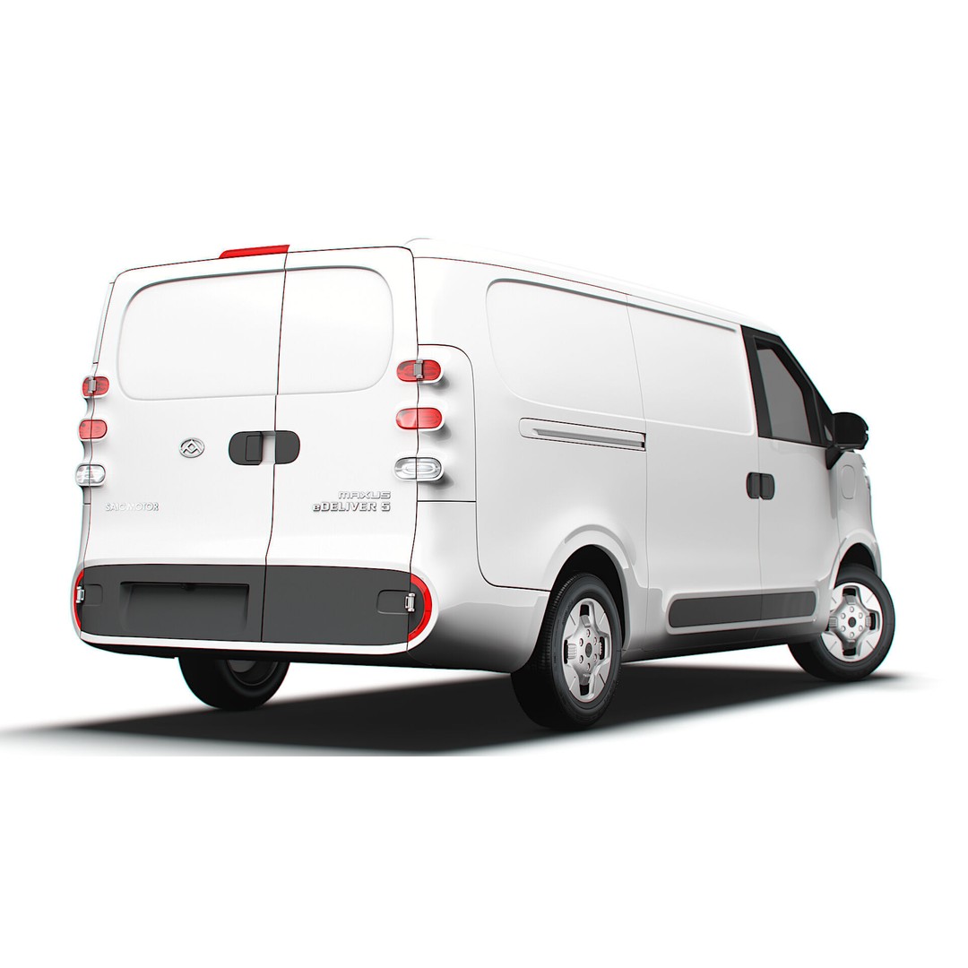 Maxus eDeliver 5 3D Model – High Poly Vehicle, Game Ready, FBX - View 7