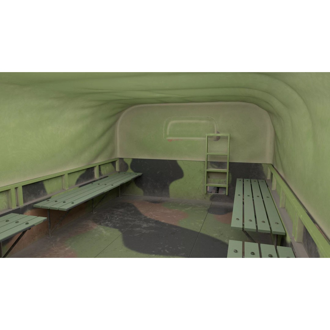Camouflage Army Truck 3D Model – Heavy-Duty Military Vehicle, PBR - View 12