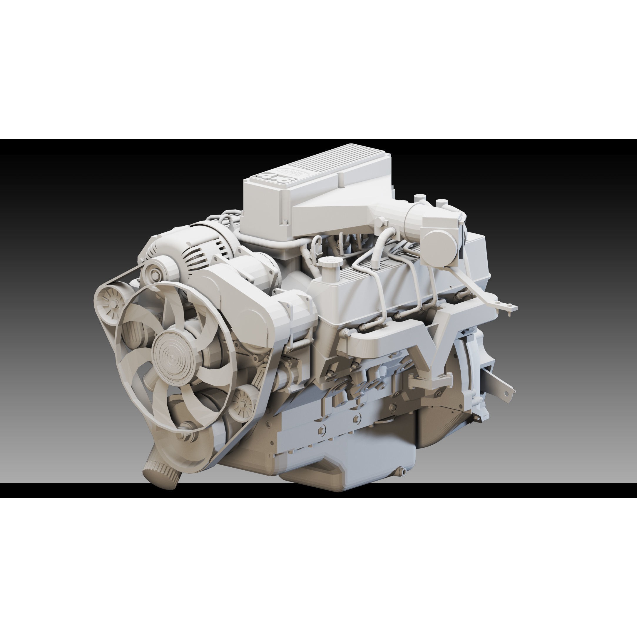 Industrial Engines - Low-Poly Game-Ready 3D Model - View 20