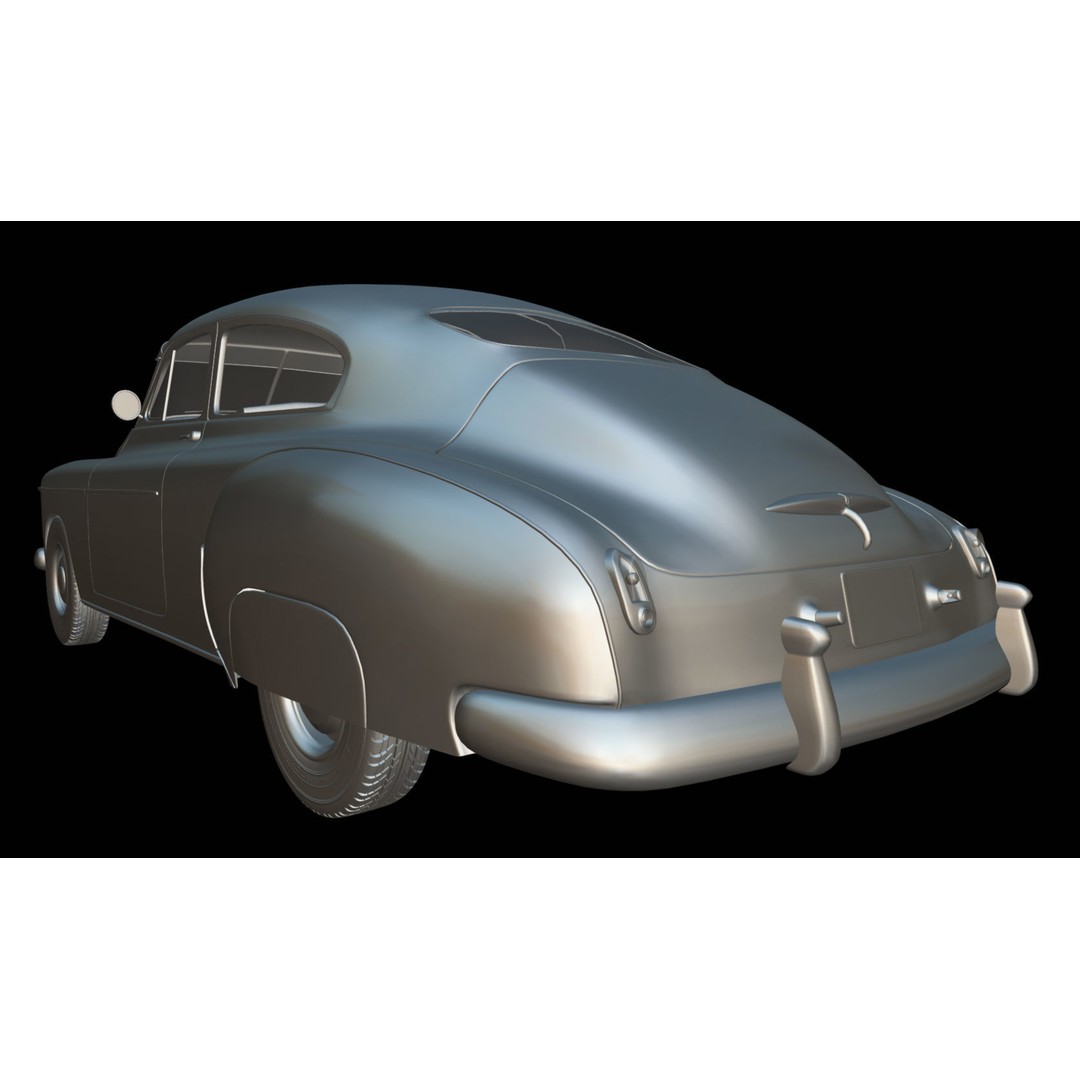 Fleetline Coupe 1949 3D Model – Low Poly Antique Car, Blender, FBX - View 20