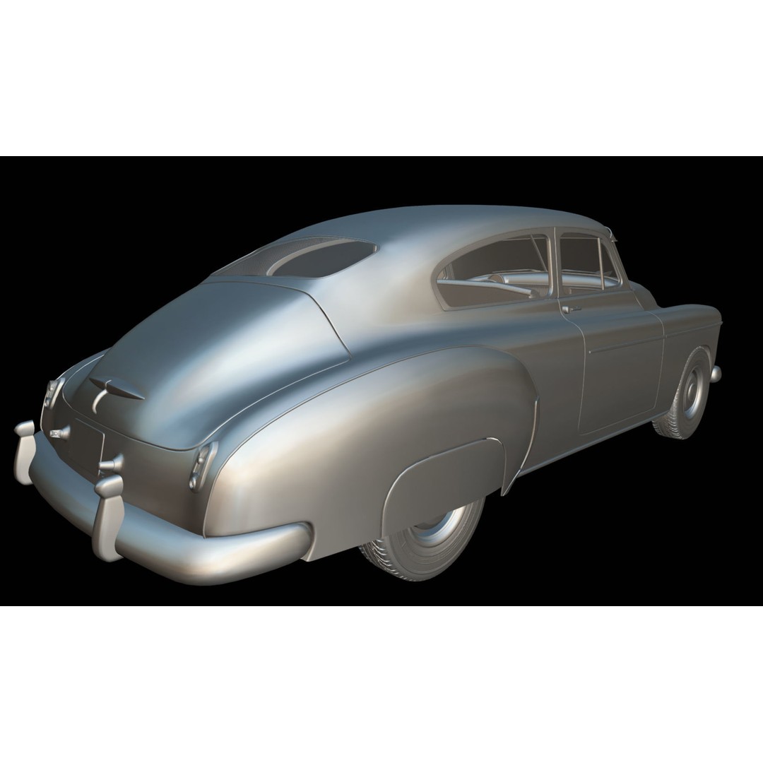 Fleetline Coupe 1949 3D Model – Low Poly Antique Car, Blender, FBX - View 21