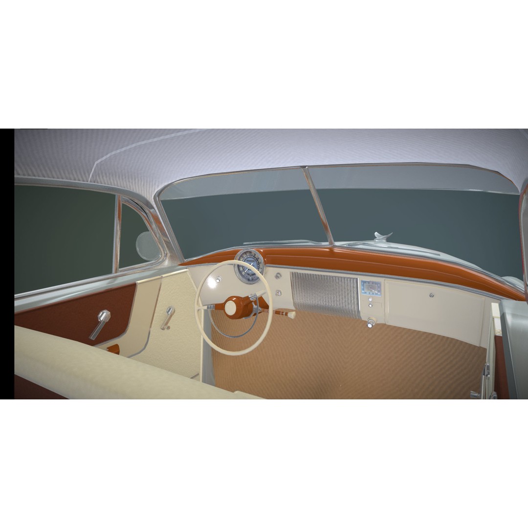 Fleetline Coupe 1949 3D Model – Low Poly Antique Car, Blender, FBX - View 24