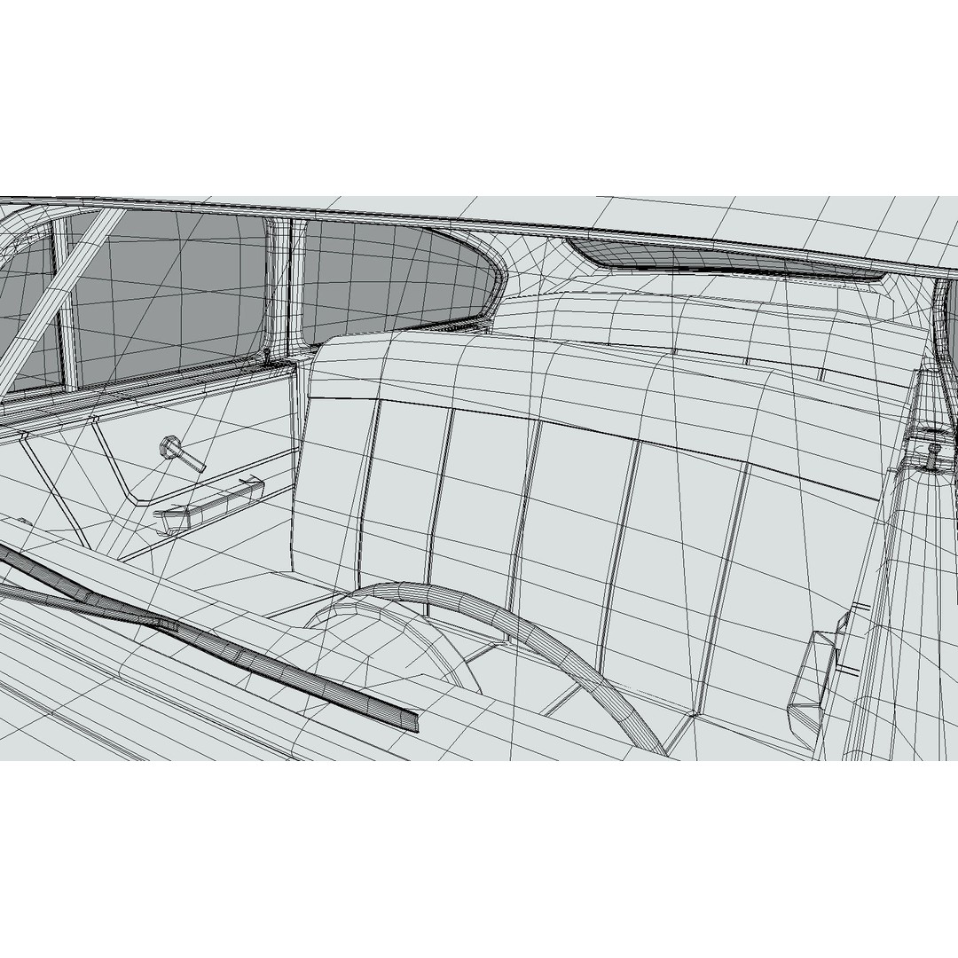 Fleetline Coupe 1949 3D Model – Low Poly Antique Car, Blender, FBX - View 28