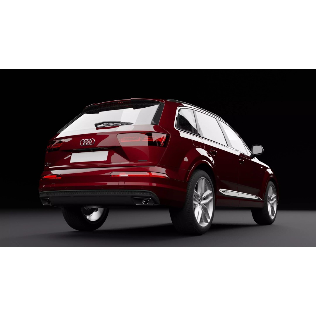 Audi Q7 TFSI e 3D Model – High Poly Rigged SUV, Blender, FBX - View 10