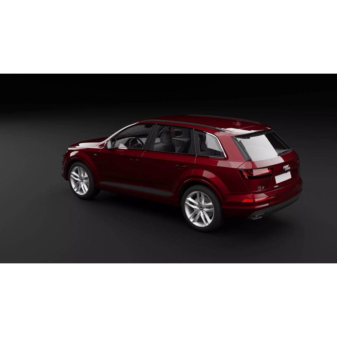 Audi Q7 TFSI e 3D Model – High Poly Rigged SUV, Blender, FBX - View 11