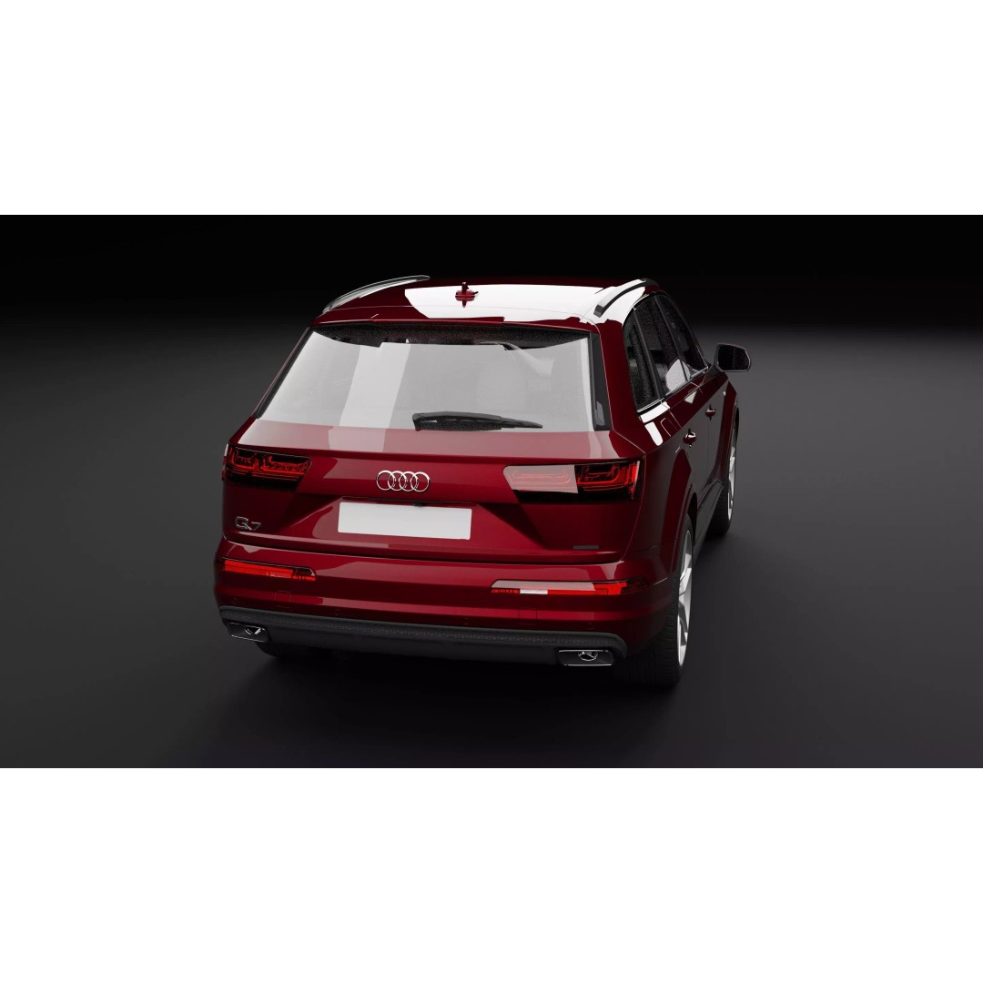 Audi Q7 TFSI e 3D Model – High Poly Rigged SUV, Blender, FBX - View 12