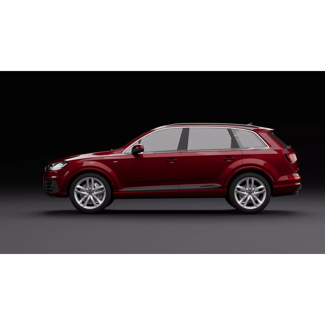 Audi Q7 TFSI e 3D Model – High Poly Rigged SUV, Blender, FBX - View 5