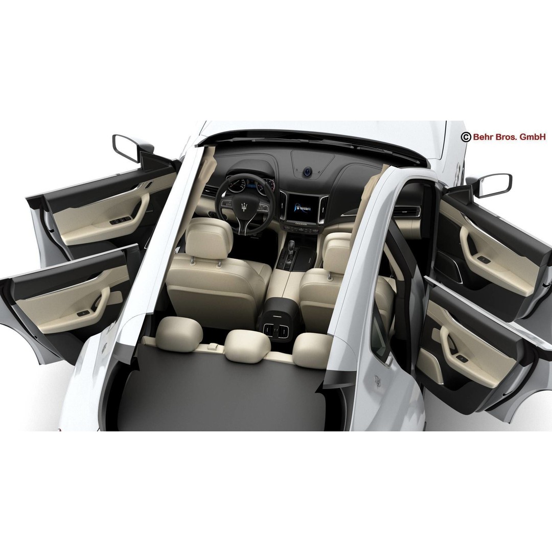 Maserati Levante 3D Model – High Poly Luxury SUV, FBX, OBJ - View 14