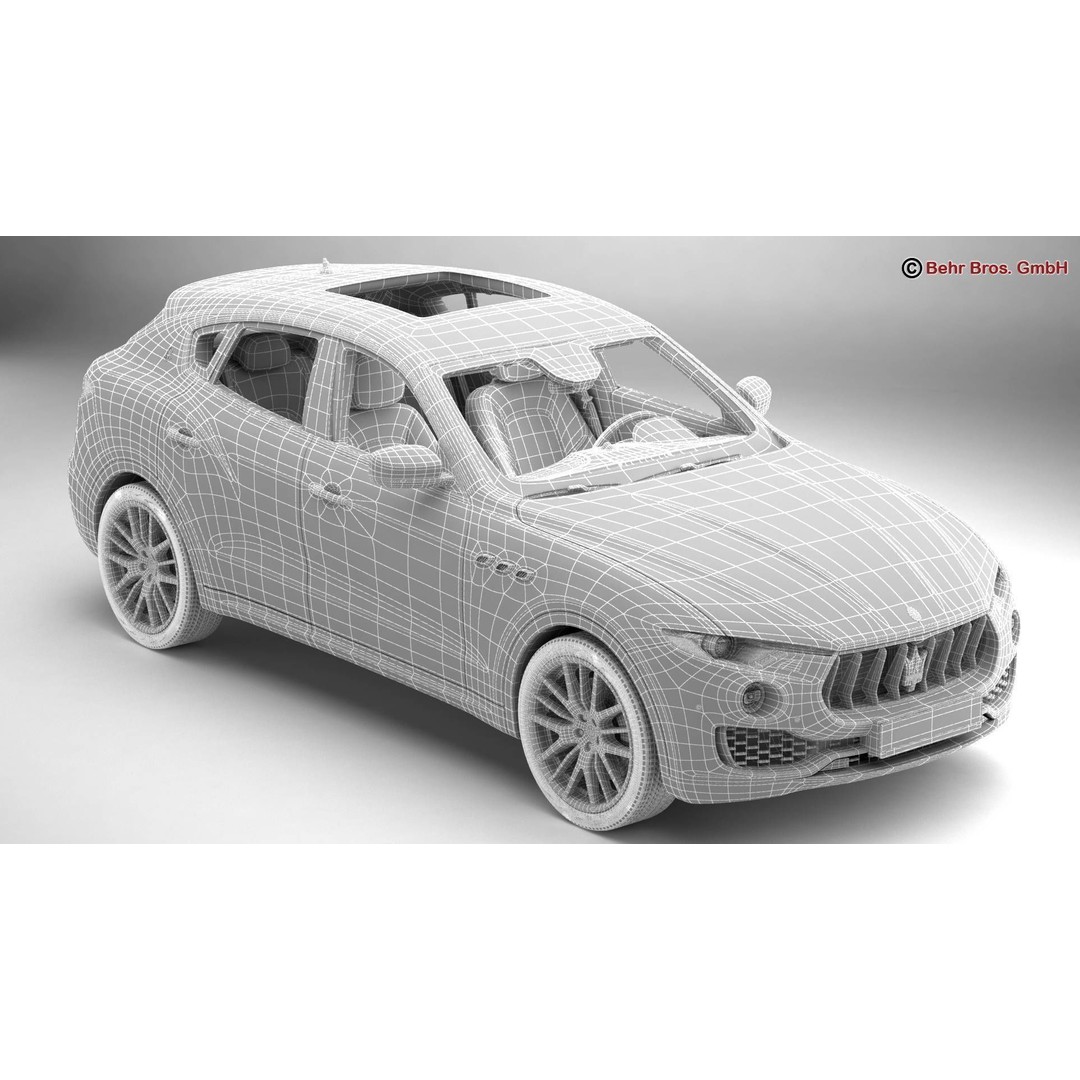 Maserati Levante 3D Model – High Poly Luxury SUV, FBX, OBJ - View 17