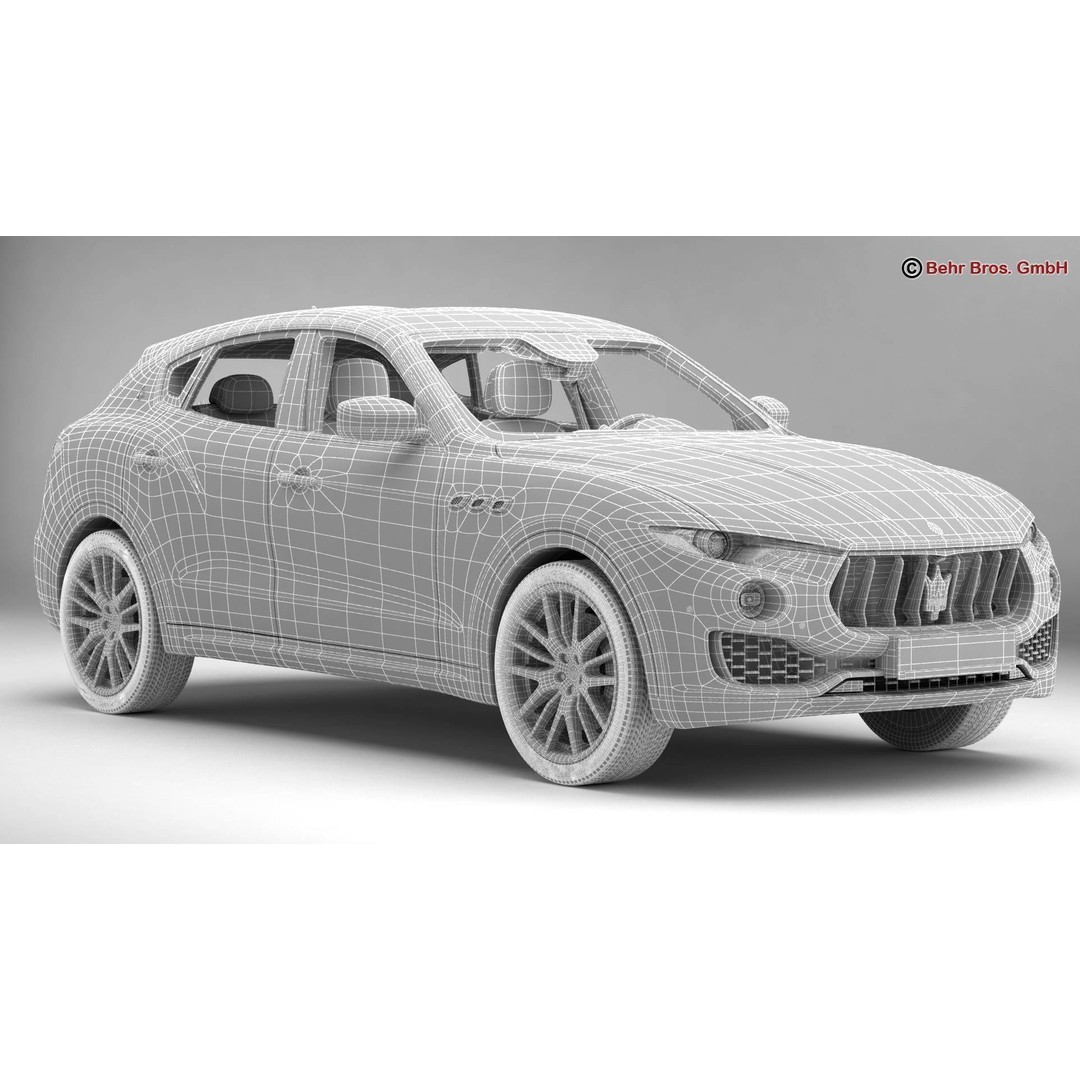 Maserati Levante 3D Model – High Poly Luxury SUV, FBX, OBJ - View 18
