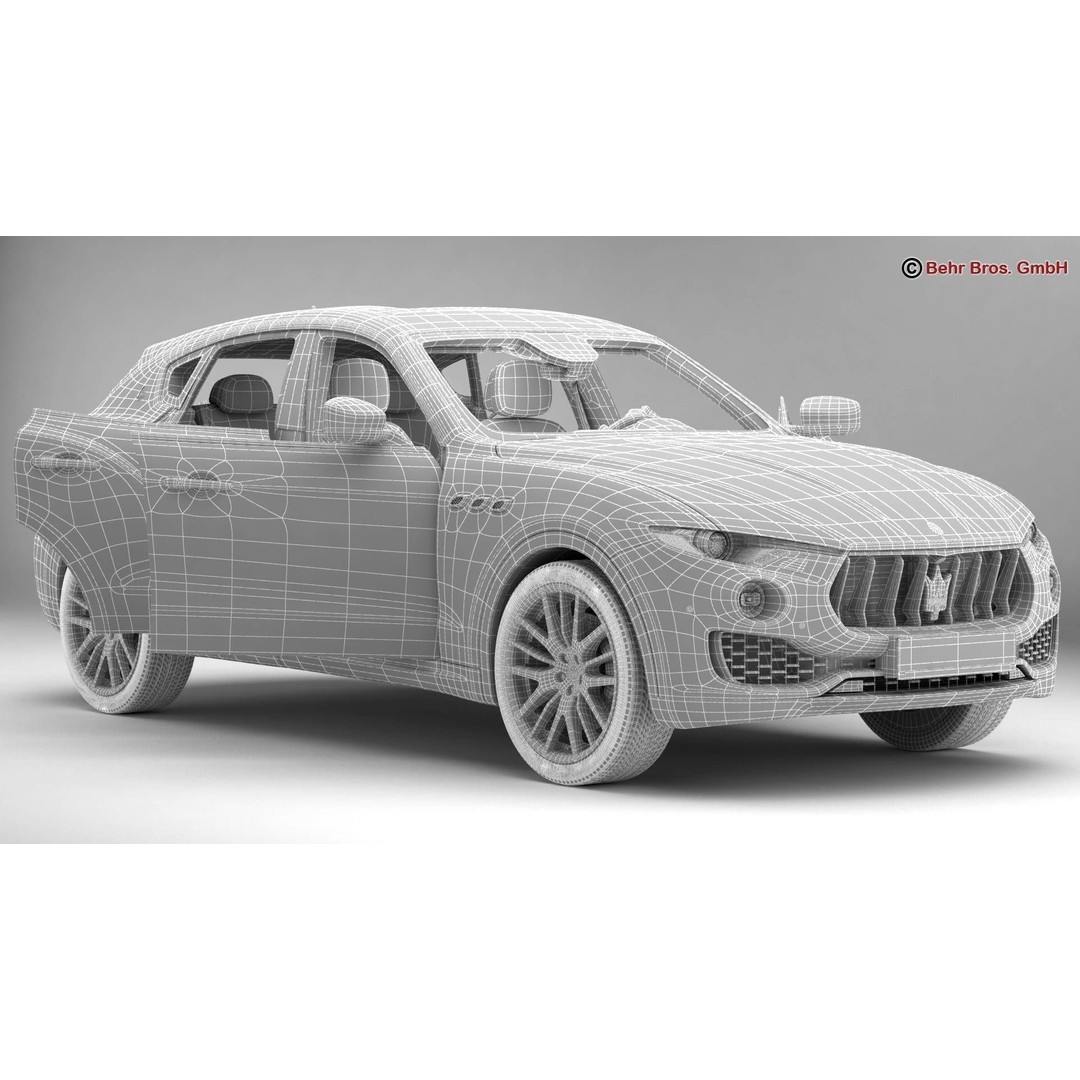 Maserati Levante 3D Model – High Poly Luxury SUV, FBX, OBJ - View 19