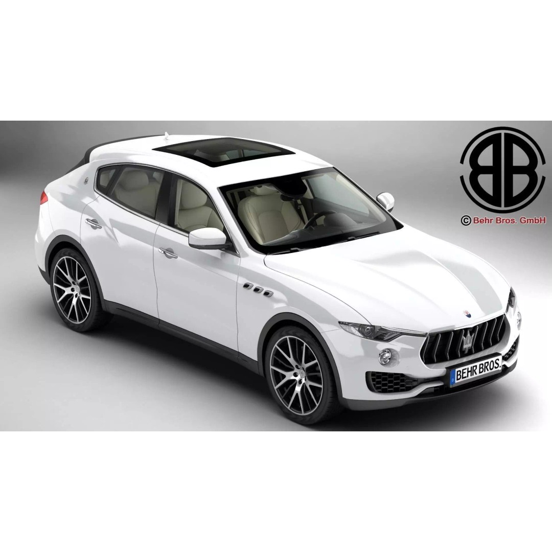 Maserati Levante 3D Model – High Poly Luxury SUV, FBX, OBJ - View 2