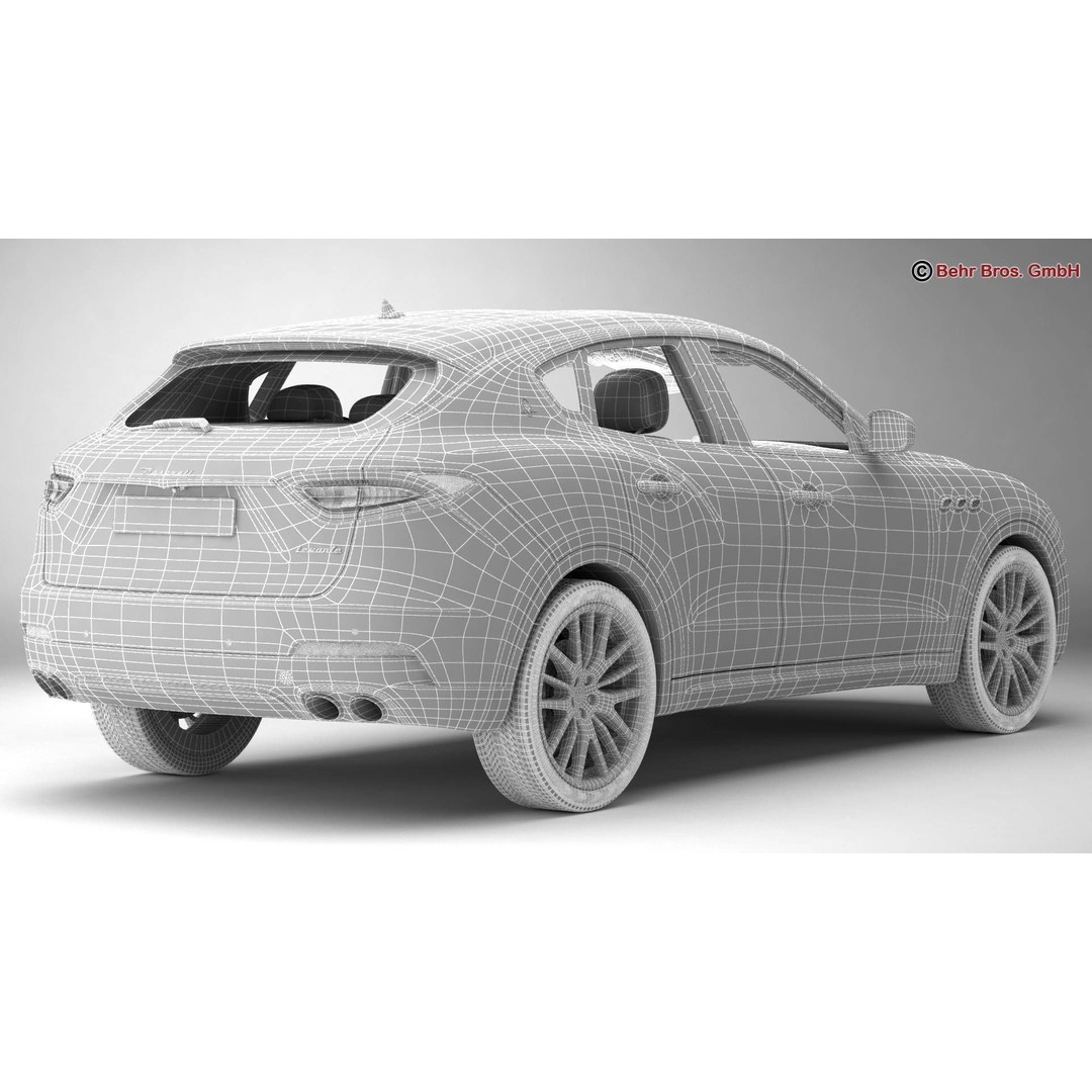 Maserati Levante 3D Model – High Poly Luxury SUV, FBX, OBJ - View 20
