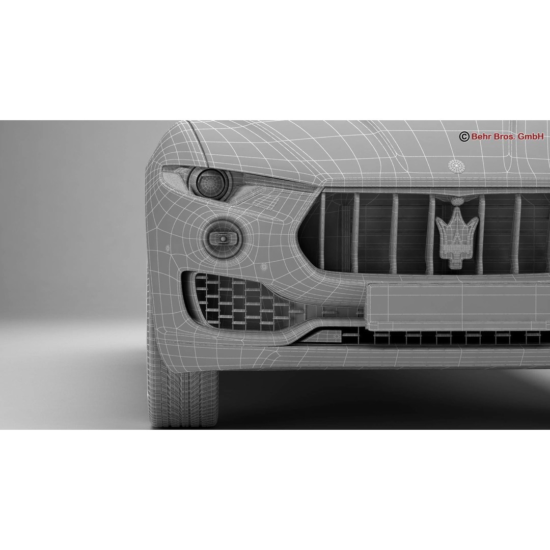 Maserati Levante 3D Model – High Poly Luxury SUV, FBX, OBJ - View 24