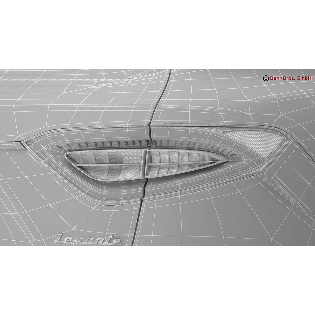 Maserati Levante 3D Model – High Poly Luxury SUV, FBX, OBJ - View 27
