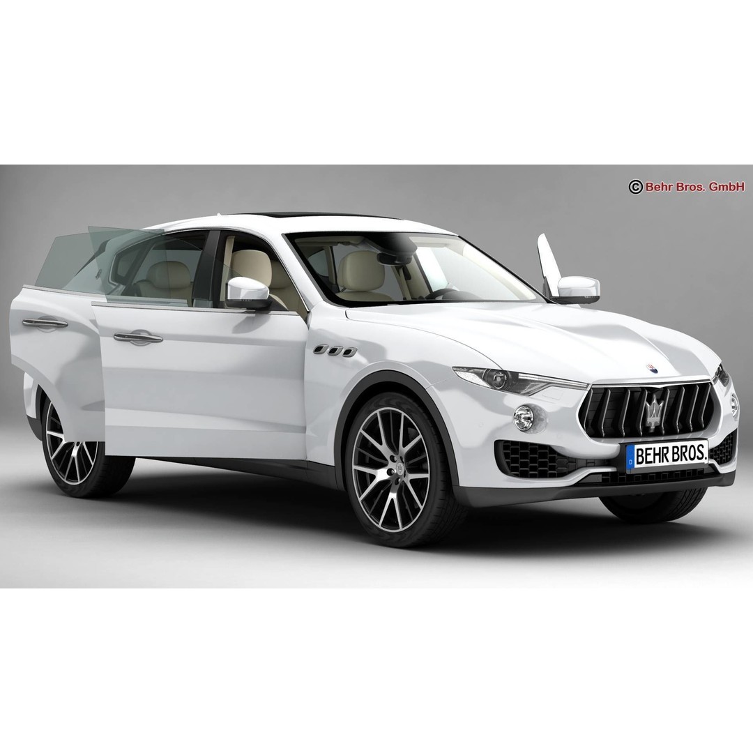 Maserati Levante 3D Model – High Poly Luxury SUV, FBX, OBJ - View 3
