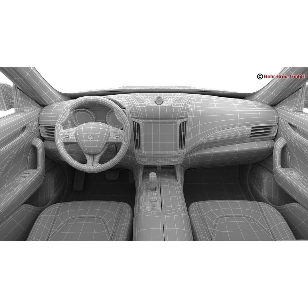 Maserati Levante 3D Model – High Poly Luxury SUV, FBX, OBJ - View 30