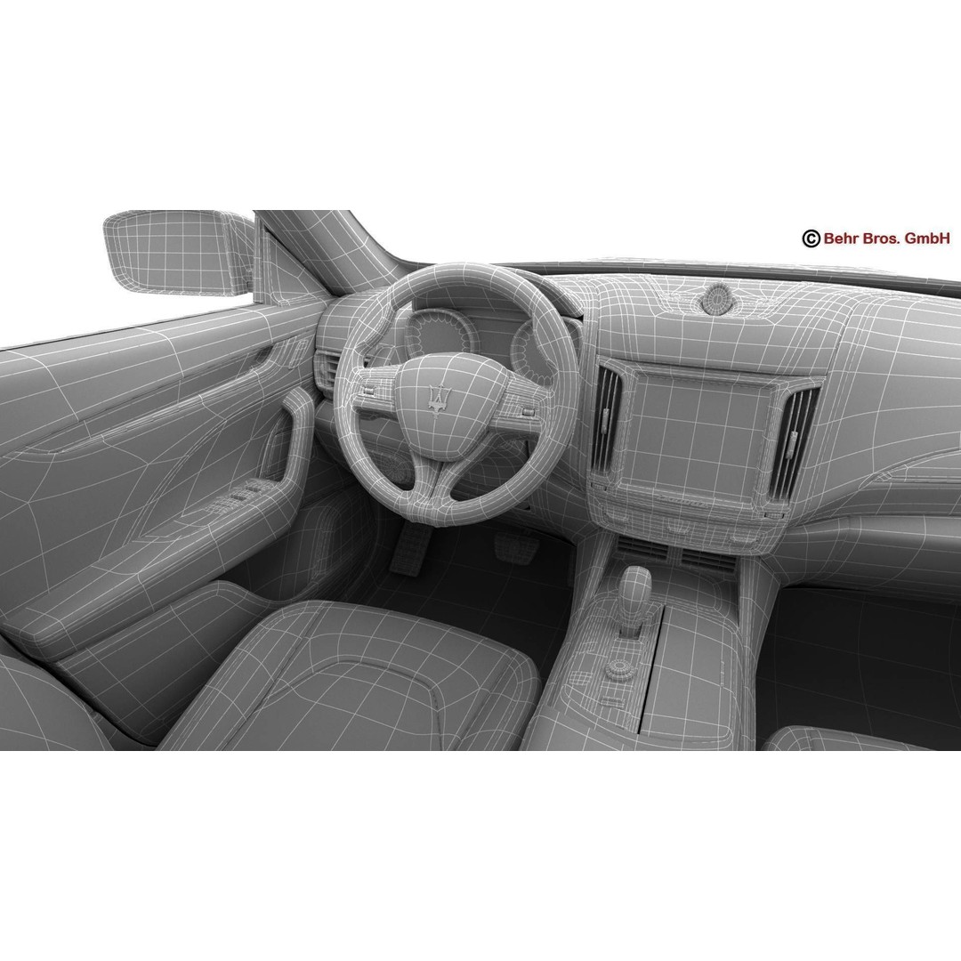 Maserati Levante 3D Model – High Poly Luxury SUV, FBX, OBJ - View 31
