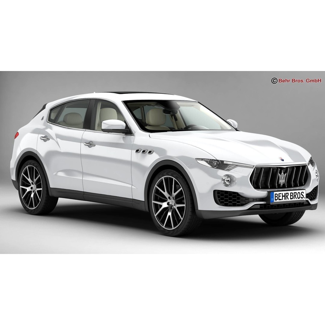 Maserati Levante 3D Model – High Poly Luxury SUV, FBX, OBJ - View 4