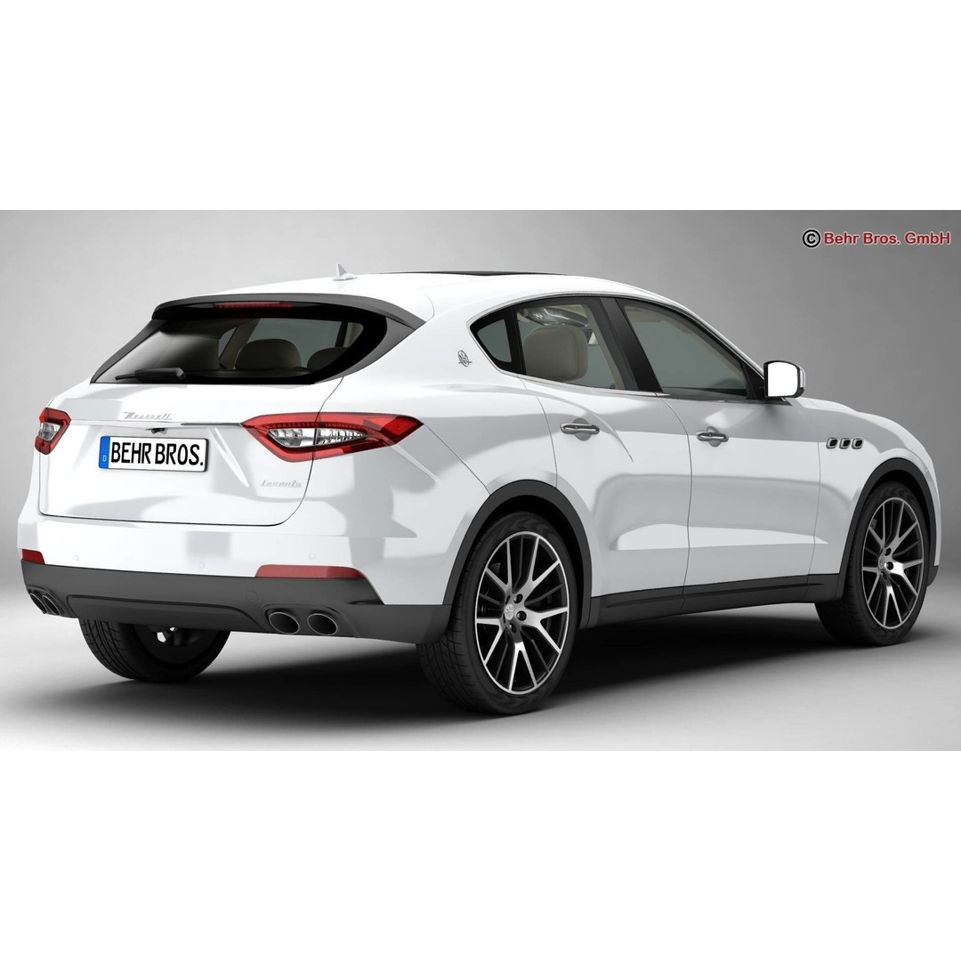 Maserati Levante 3D Model – High Poly Luxury SUV, FBX, OBJ - View 5