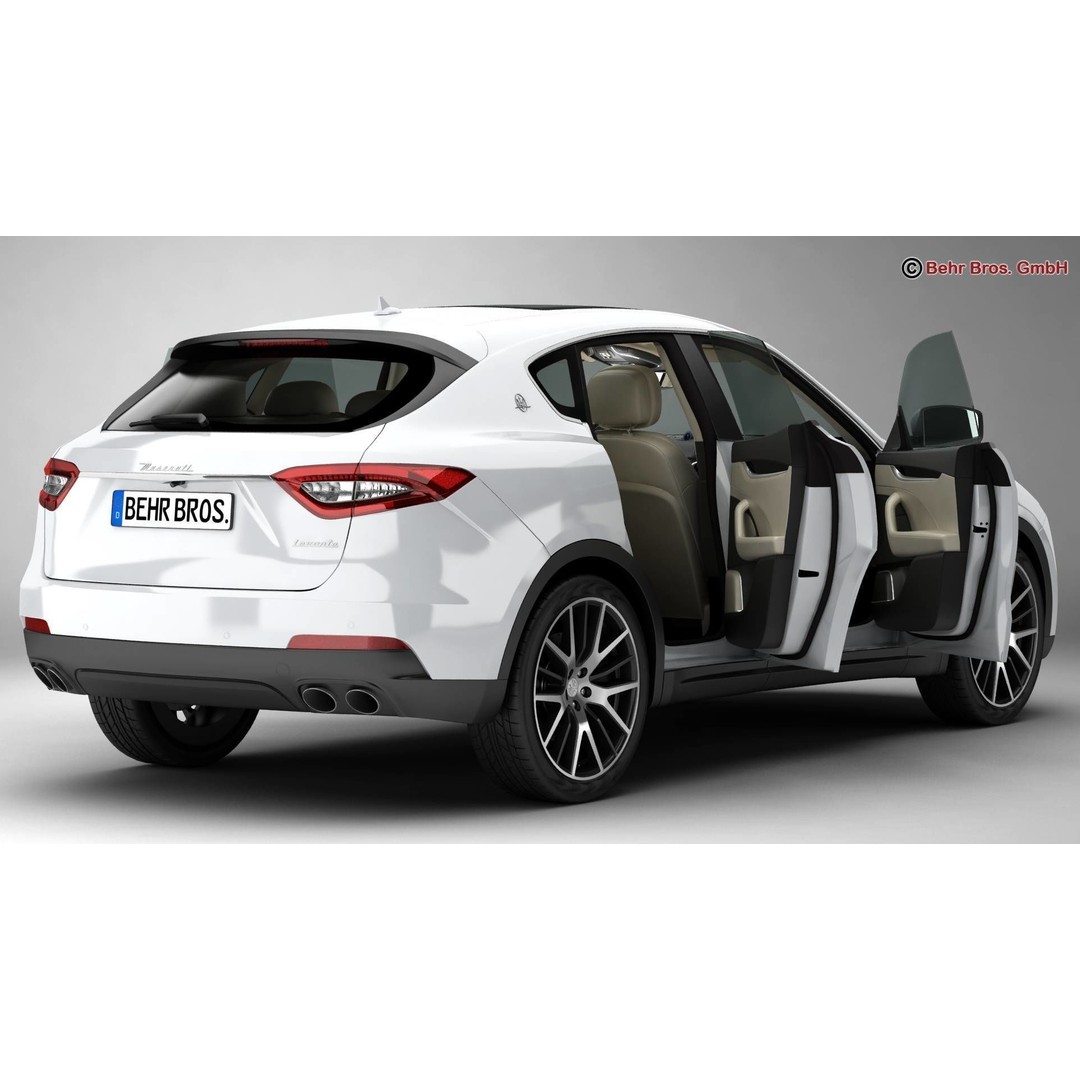 Maserati Levante 3D Model – High Poly Luxury SUV, FBX, OBJ - View 6