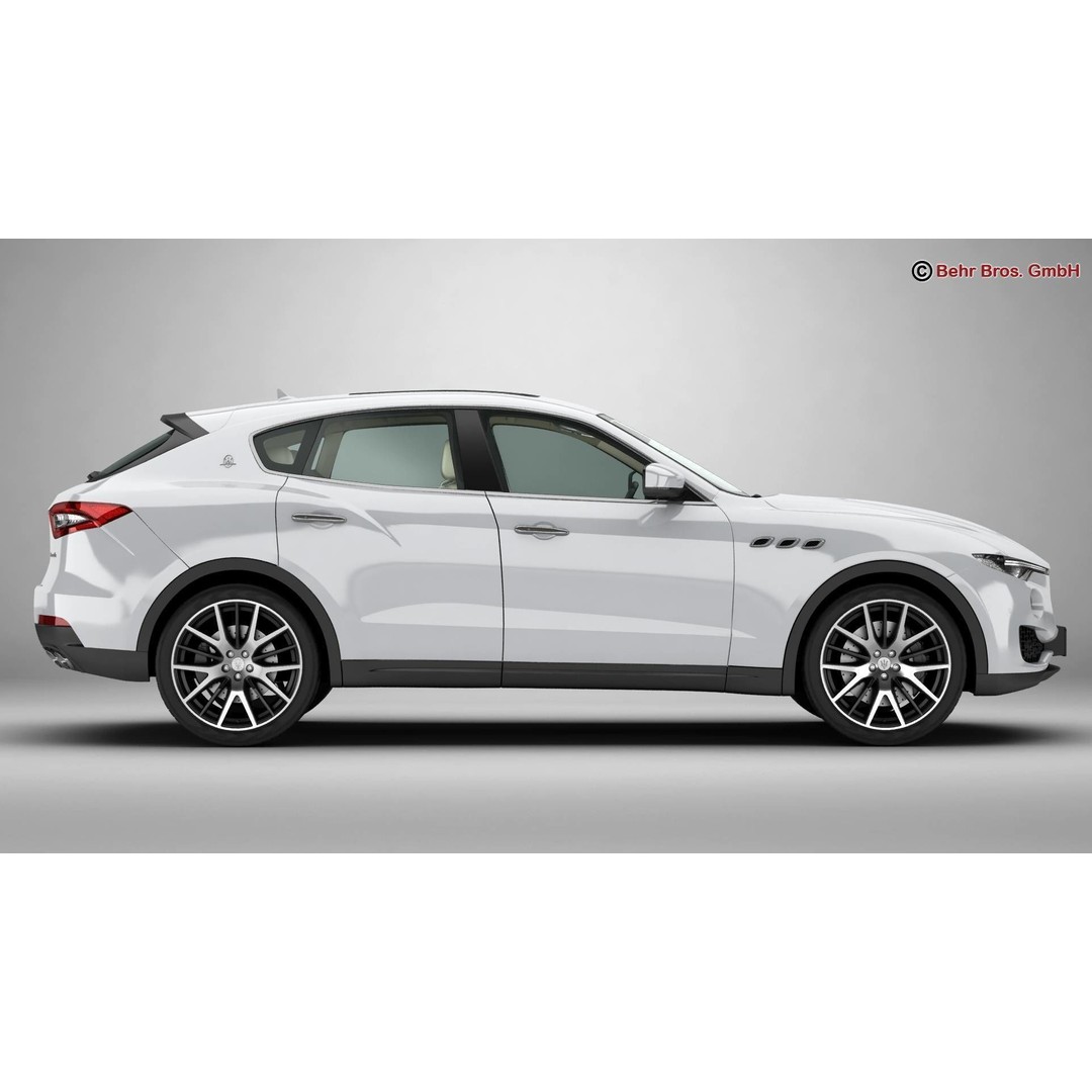 Maserati Levante 3D Model – High Poly Luxury SUV, FBX, OBJ - View 7