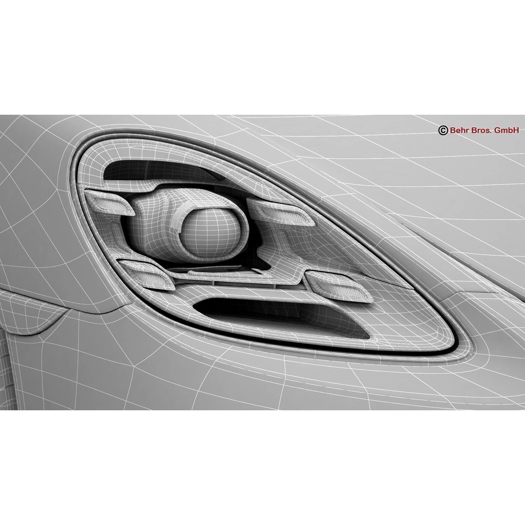 Porsche 718 Cayman 3D Model – High Poly Sport Car with Detailed Interior - View 26