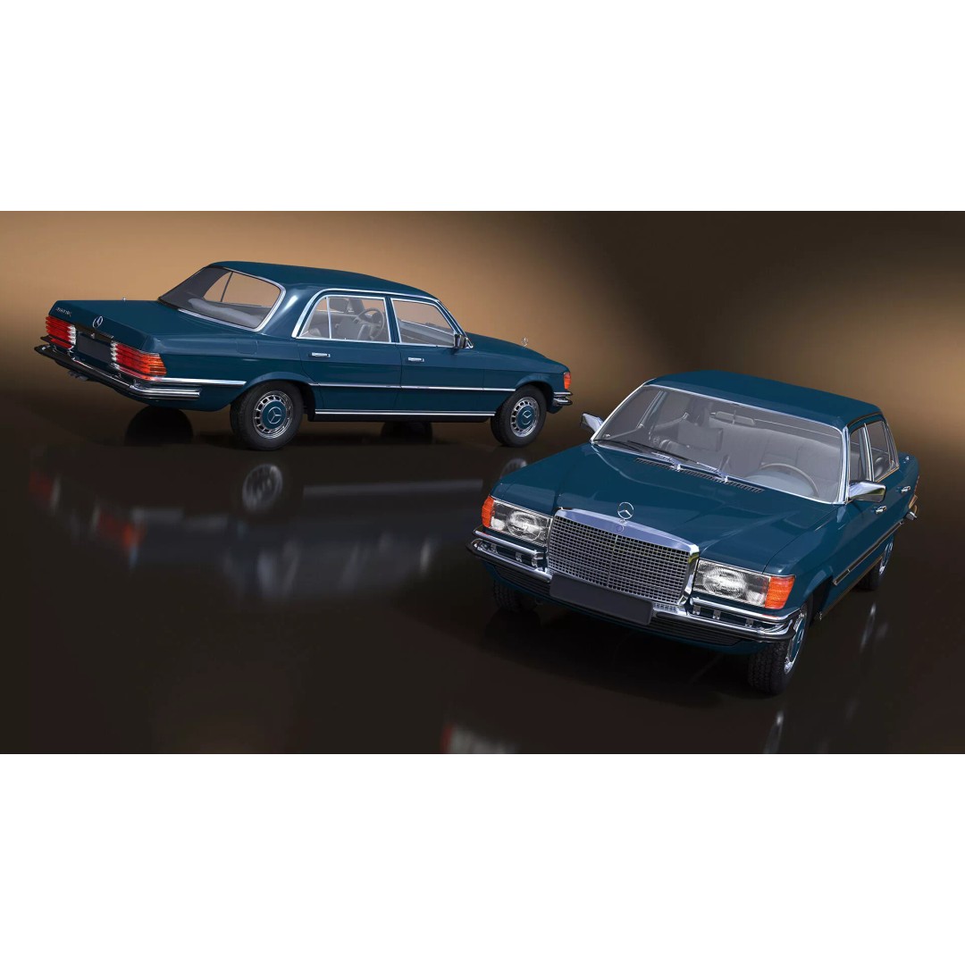 Mercedes Benz 350 SE 3D Model – Rigged Vintage Luxury Sedan, FBX - View 12