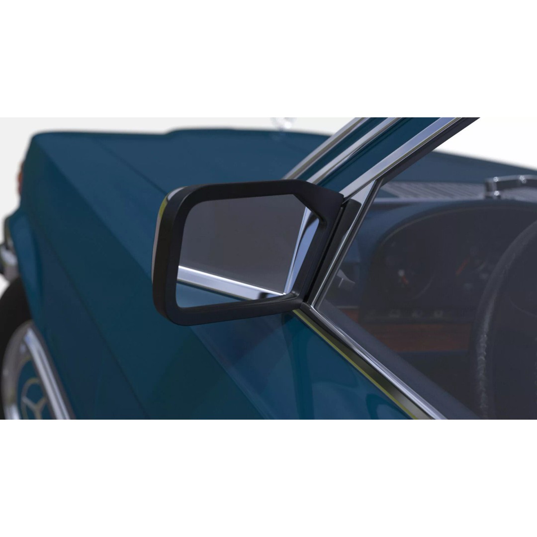 Mercedes Benz 350 SE 3D Model – Rigged Vintage Luxury Sedan, FBX - View 23