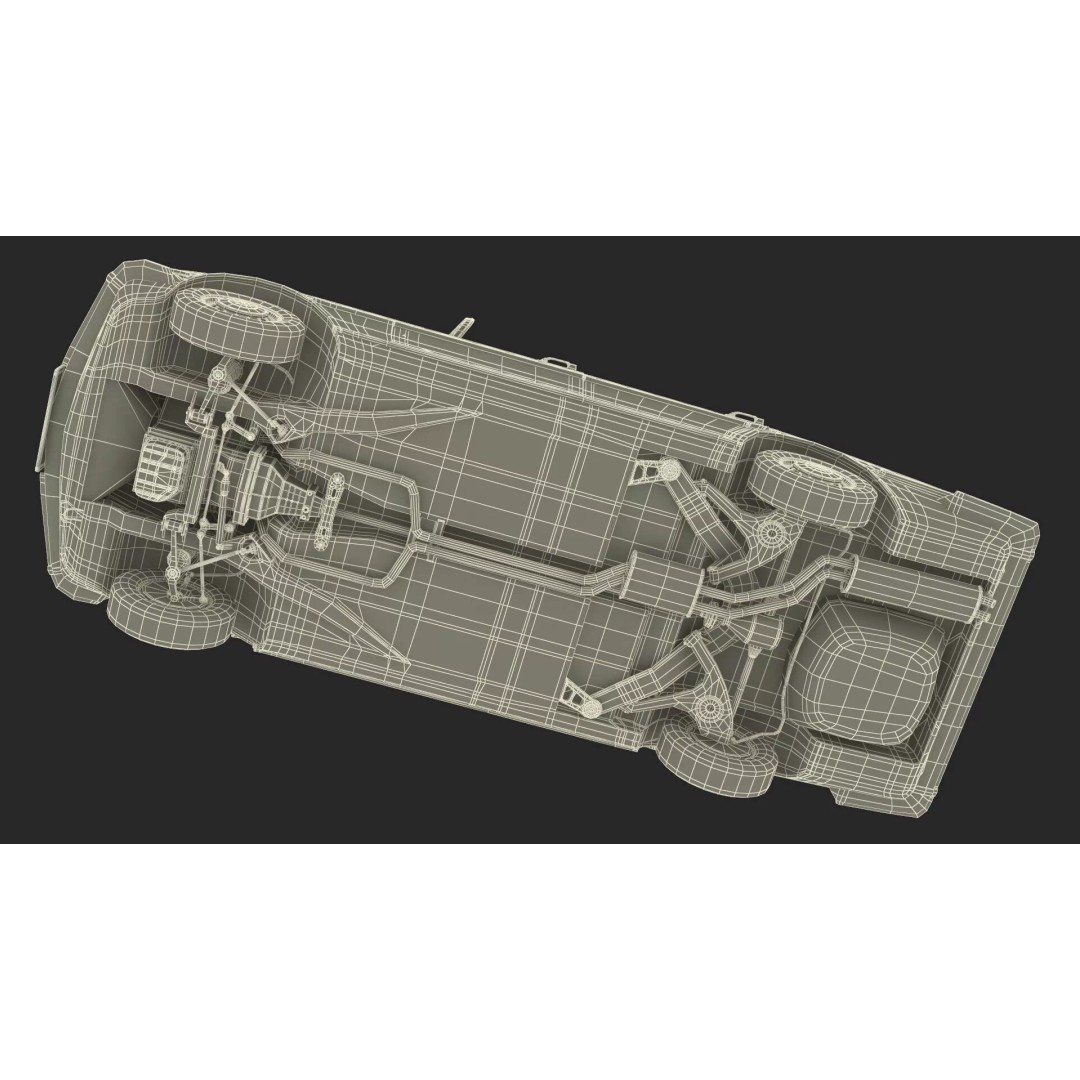 Mercedes Benz 350 SE 3D Model – Rigged Vintage Luxury Sedan, FBX - View 38