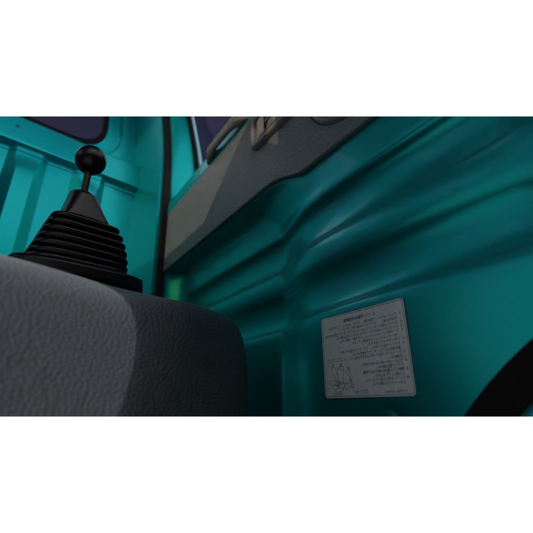 Daihatsu Midget II 3D Model – Detailed PBR Game Asset, Blender, FBX, OBJ - View 12