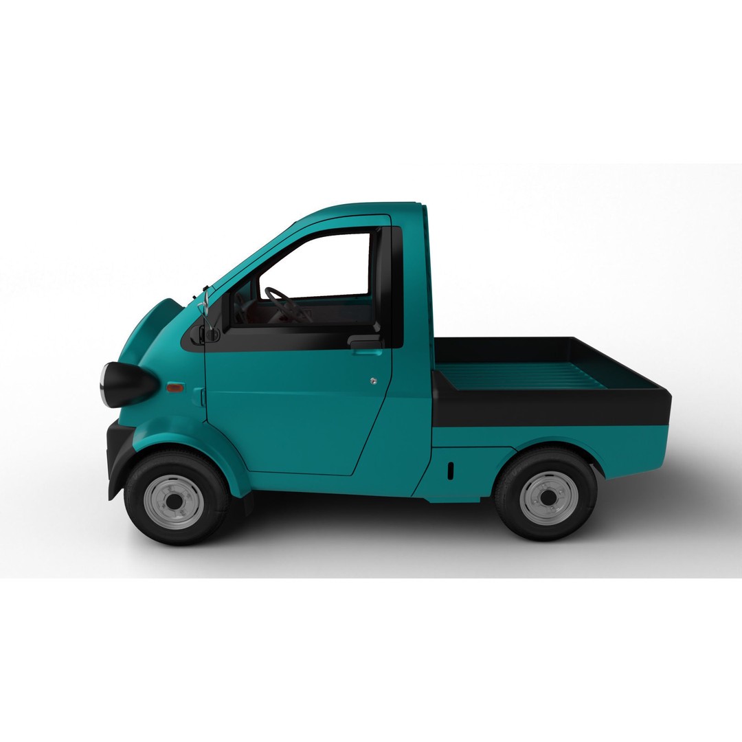 Daihatsu Midget II 3D Model – Detailed PBR Game Asset, Blender, FBX, OBJ - View 4