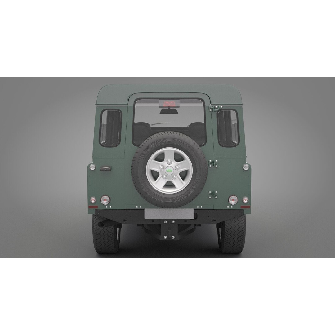 Land Rover Defender 110 3D Model – High Poly Game-Ready Asset, FBX, OBJ - View 10