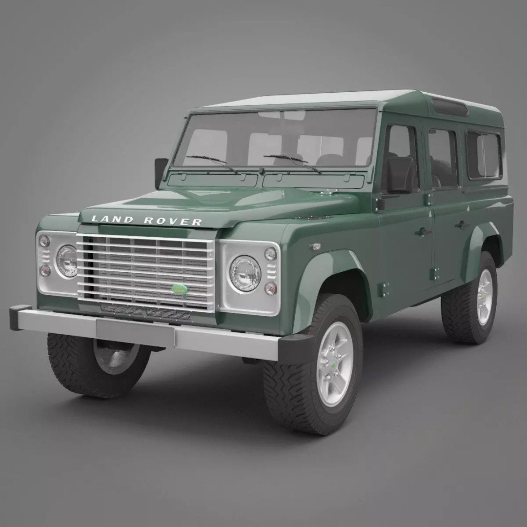 Land Rover Defender 110 3D Model – High Poly Game-Ready Asset, FBX, OBJ - View 2