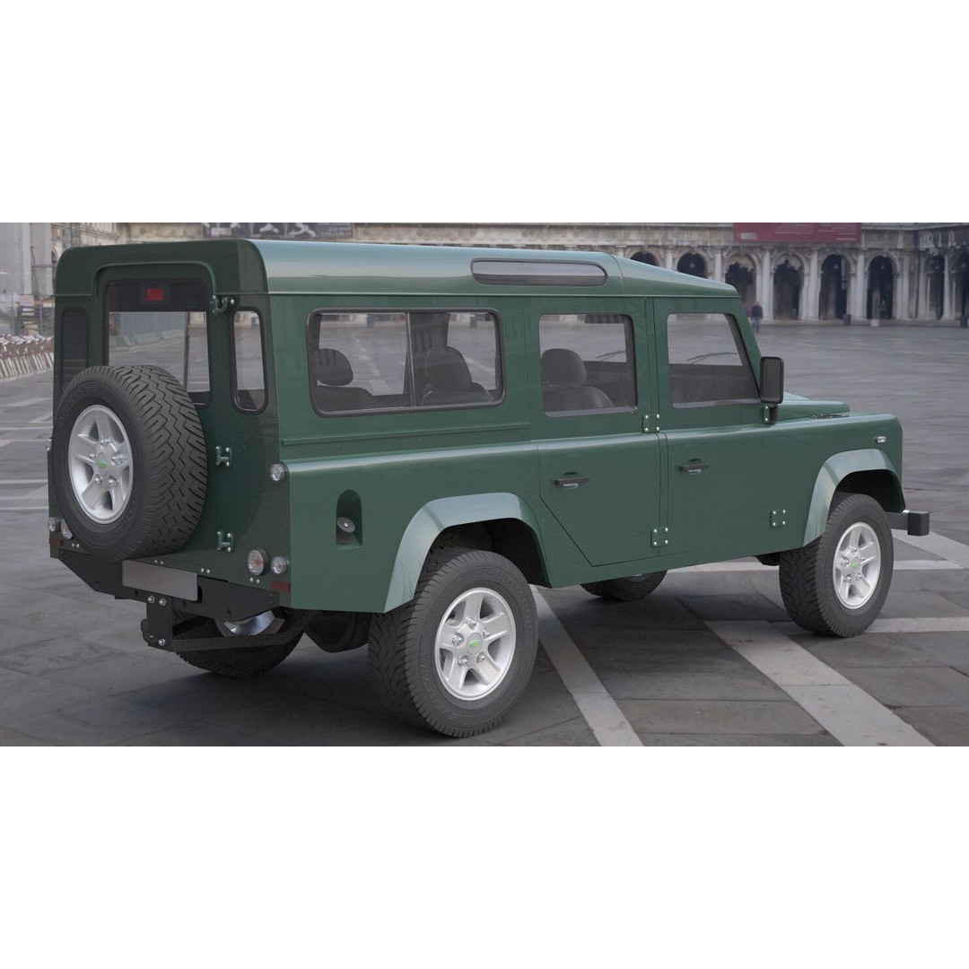 Land Rover Defender 110 3D Model – High Poly Game-Ready Asset, FBX, OBJ - View 5
