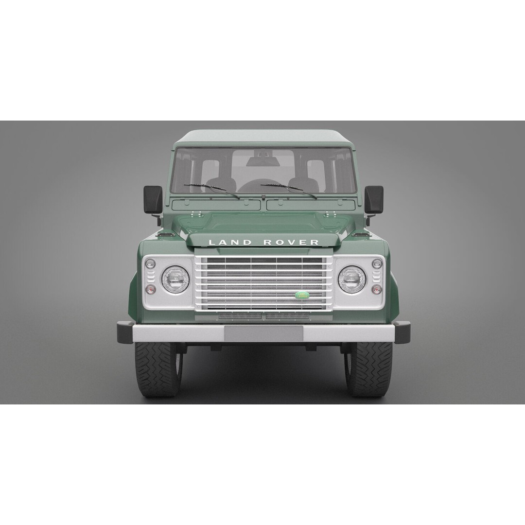 Land Rover Defender 110 3D Model – High Poly Game-Ready Asset, FBX, OBJ - View 6