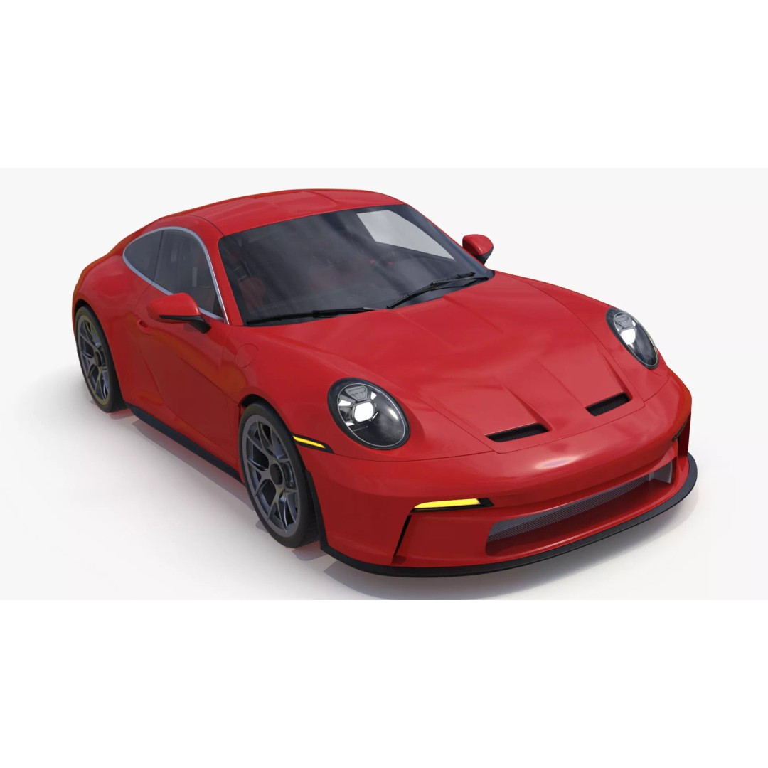 Ultra Fast Sport Coupe 3D Model – Simplified Design, PBR Textures, FBX - View 10