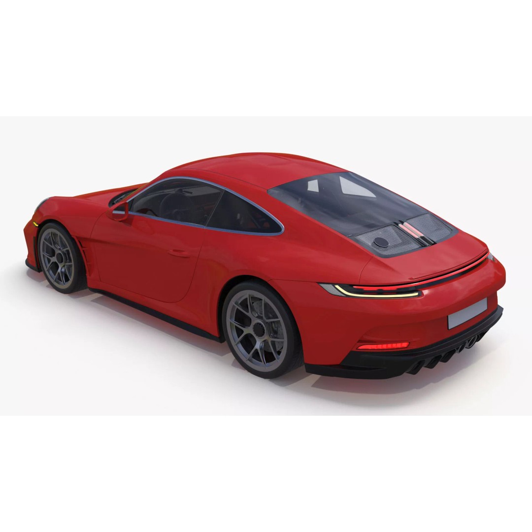 Ultra Fast Sport Coupe 3D Model – Simplified Design, PBR Textures, FBX - View 11