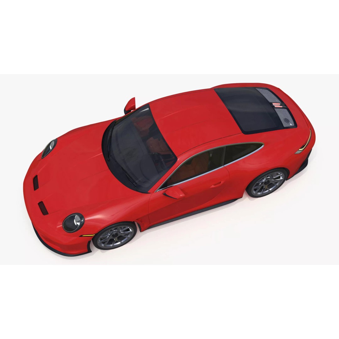 Ultra Fast Sport Coupe 3D Model – Simplified Design, PBR Textures, FBX - View 12