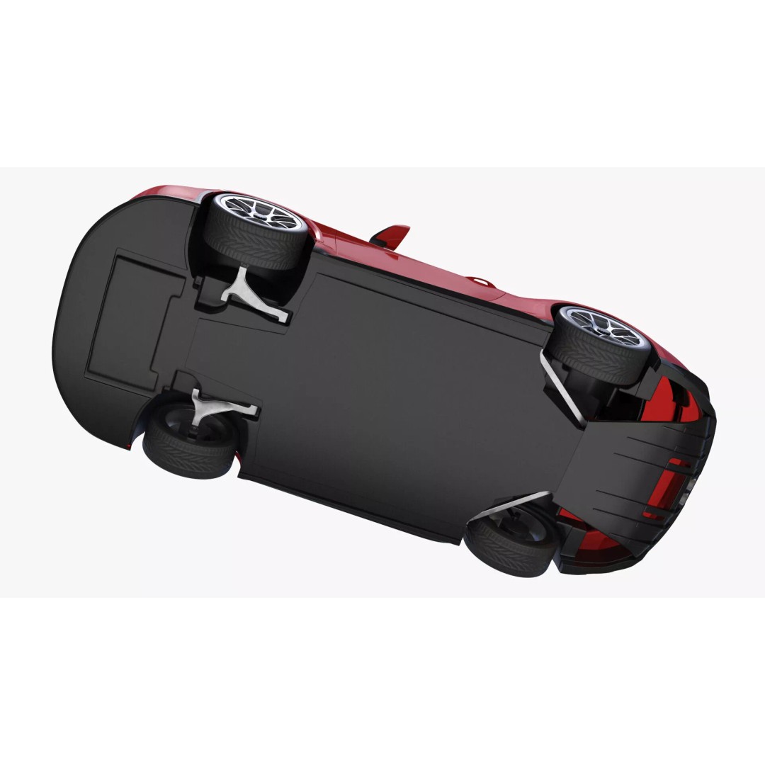 Ultra Fast Sport Coupe 3D Model – Simplified Design, PBR Textures, FBX - View 13