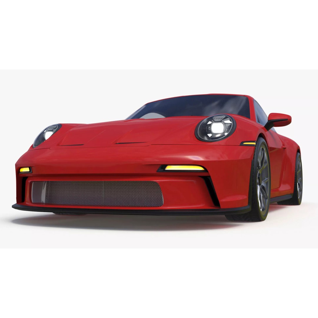 Ultra Fast Sport Coupe 3D Model – Simplified Design, PBR Textures, FBX - View 14