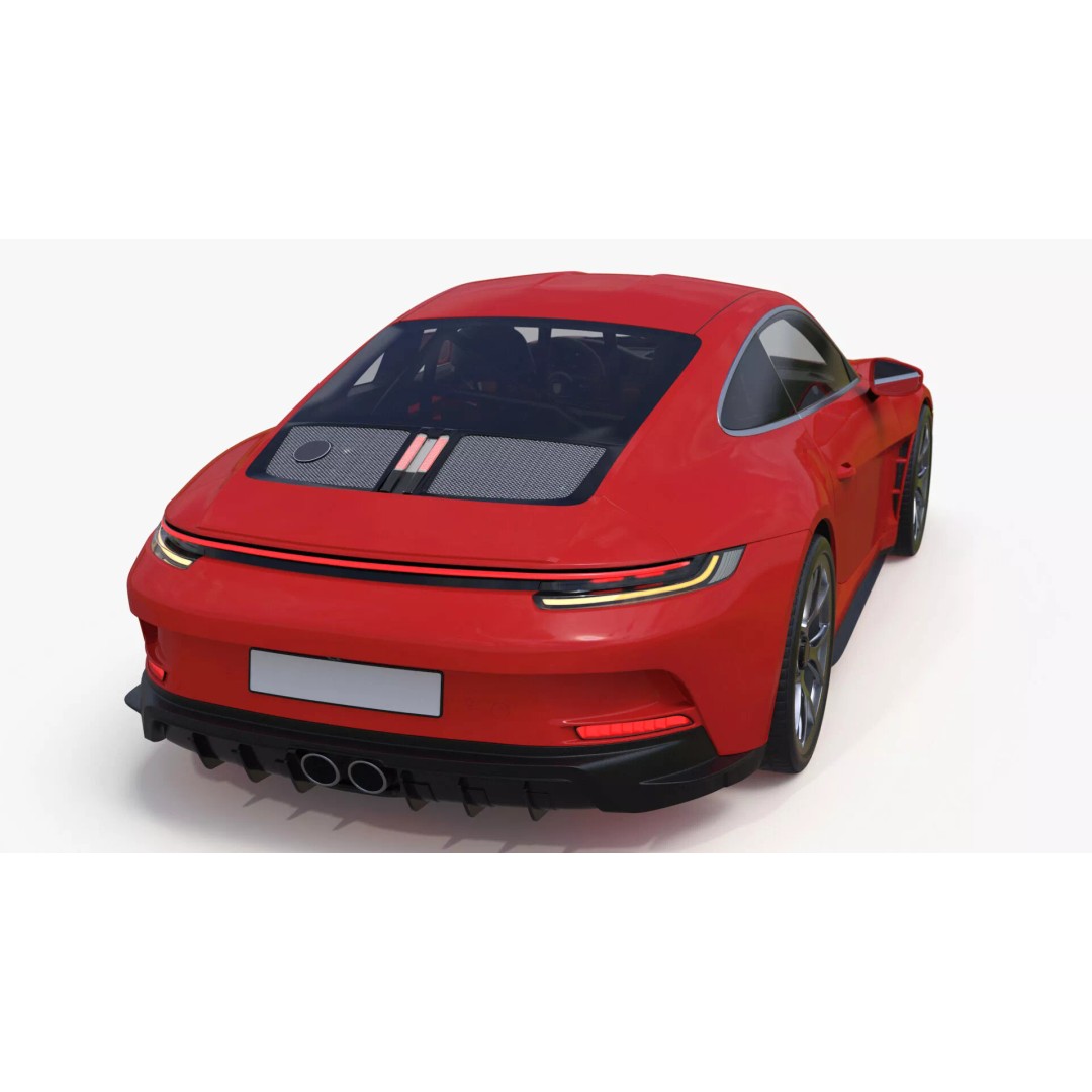 Ultra Fast Sport Coupe 3D Model – Simplified Design, PBR Textures, FBX - View 15