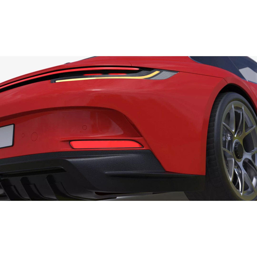 Ultra Fast Sport Coupe 3D Model – Simplified Design, PBR Textures, FBX - View 18