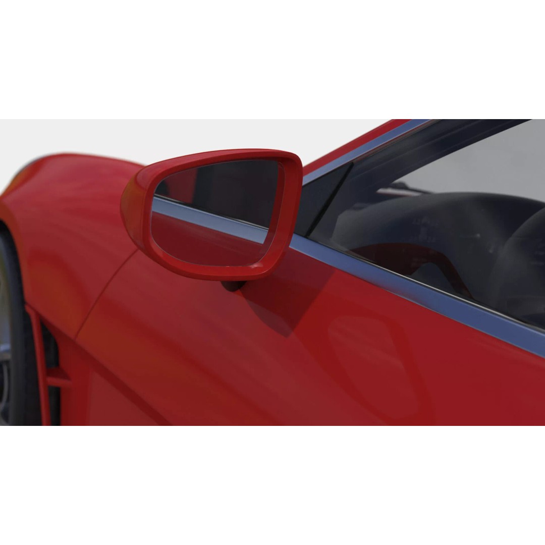 Ultra Fast Sport Coupe 3D Model – Simplified Design, PBR Textures, FBX - View 20